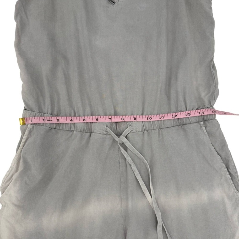 CLOTH & STONE Medium Jumpsuit Overall Tie Dye Grey Tencel Sleeveless V-Neck Boho - Picture 6 of 16